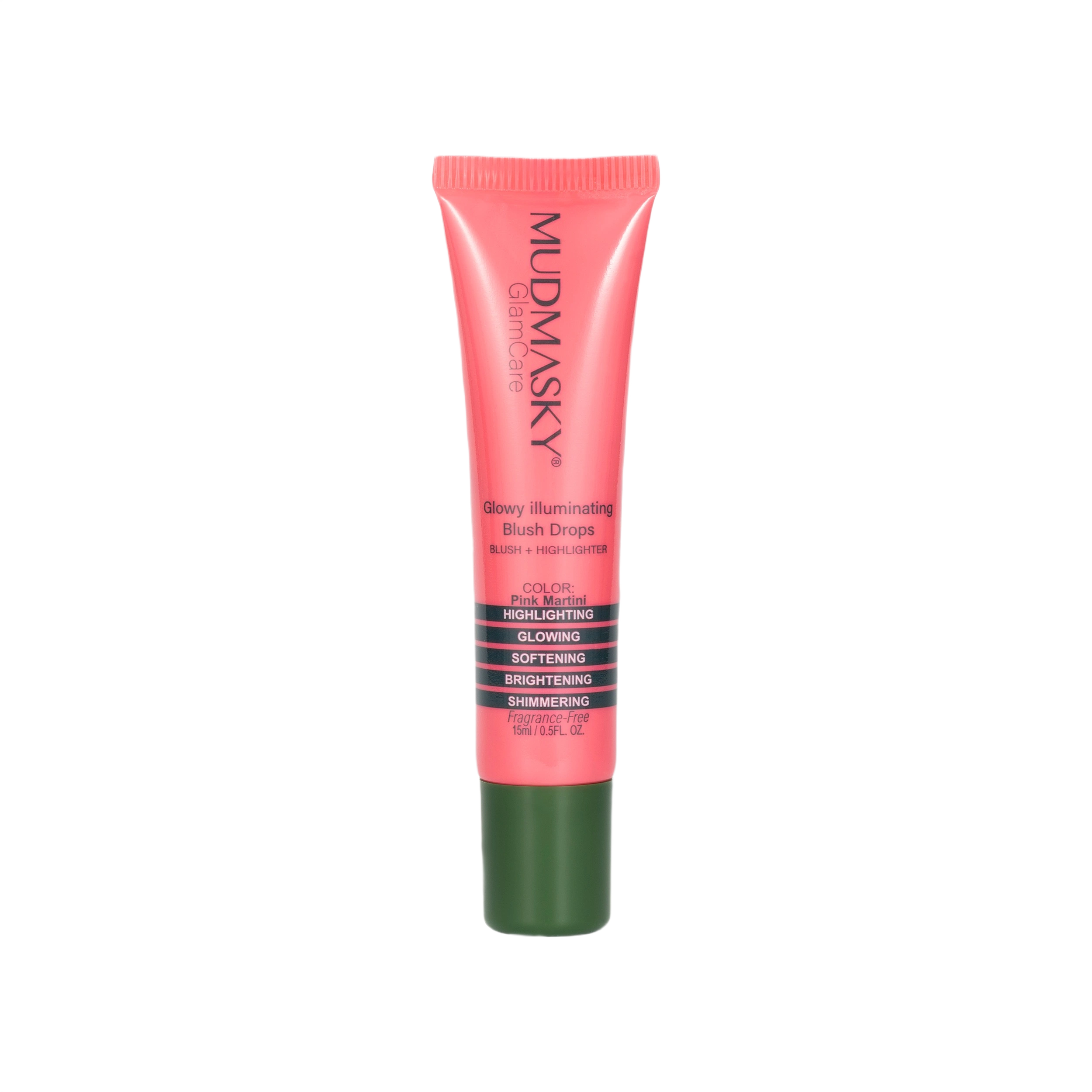 Fard à Joues Liquide Mudmasky Glowy Illuminating Blush Drops Pink Martini 15 Ml - Neuf