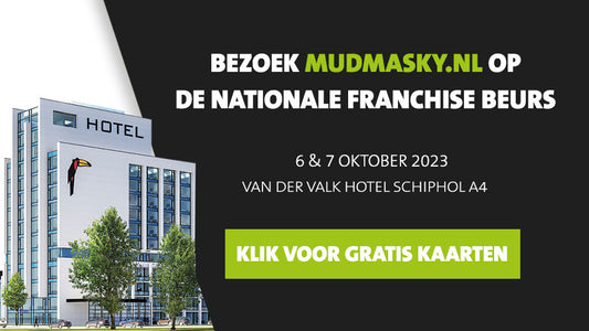 Bezoek Mudmasky op de Nationale Franchise Beurs op 6 & 7 Oktober!